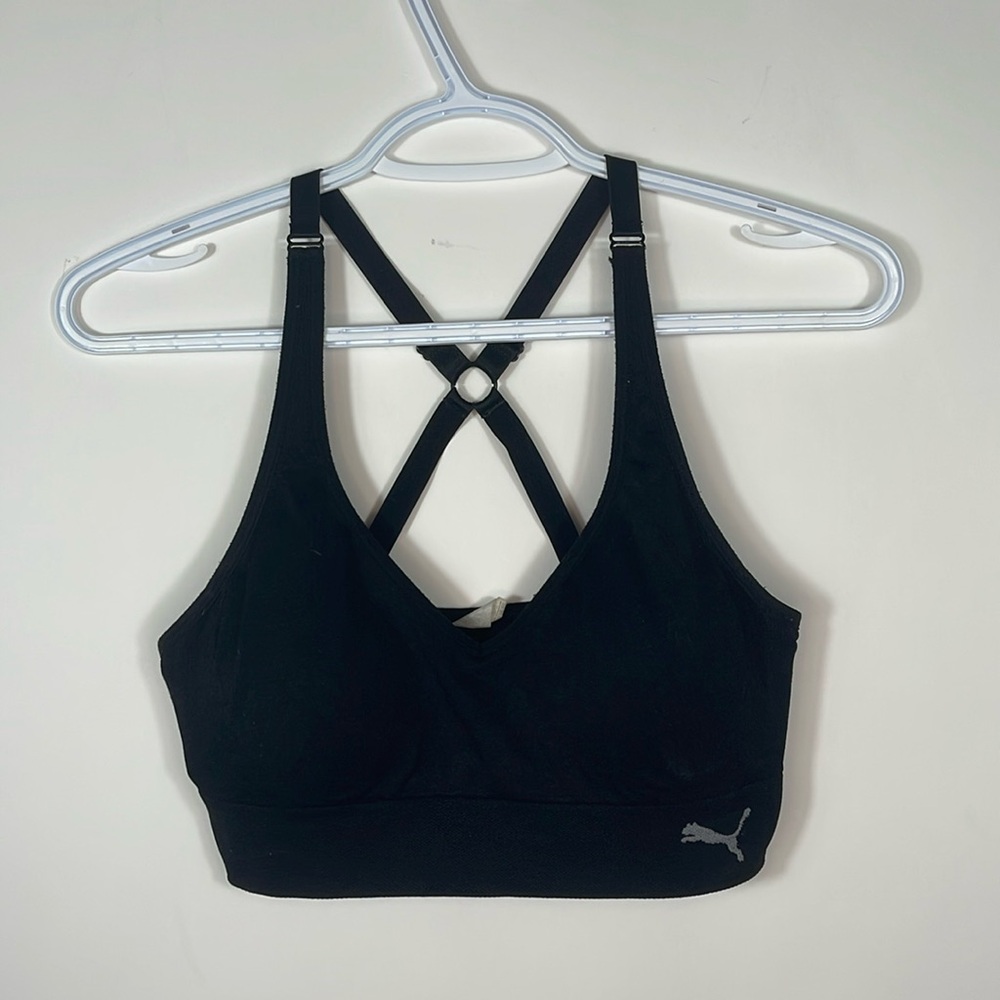 Puma Black Sports Bra